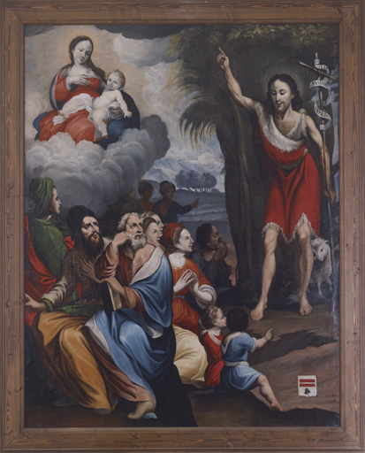 tableau d'autel : La prédication de saint Jean Baptiste