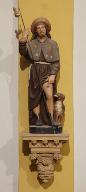 Statue (petite nature) : saint Roch