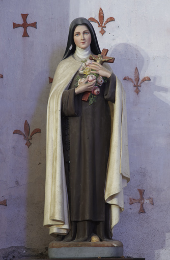 Statue (petite nature) : sainte Thérèse de Lisieux