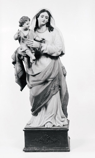 statue (petite nature) : Vierge à l'Enfant