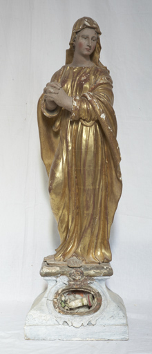 statue-reliquaire (demi-nature) : Vierge