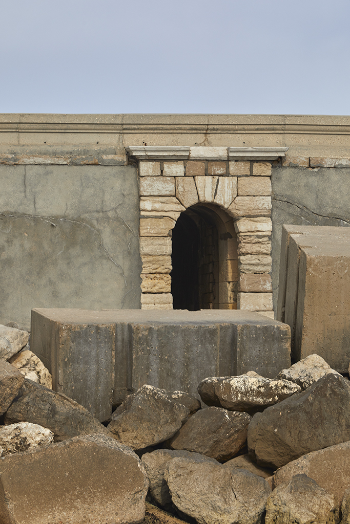 Poterne gauche de la batterie du milieu du bassin Napoléon 