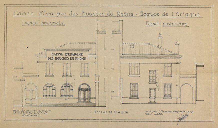 caisse d'épargne, du sous-lotissement Mariaud