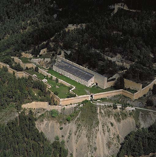 Vue aérienne du fort.