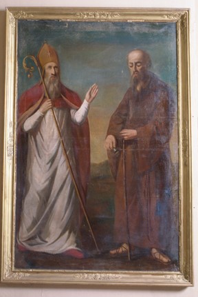 tableau : Saint Antoine abbé et saint Clair