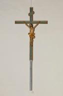 Croix de procession : Christ en croix (n°1)