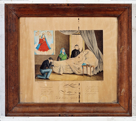 ex-voto, tableau : Demande de guérison d'un homme, Andrea Vigoun