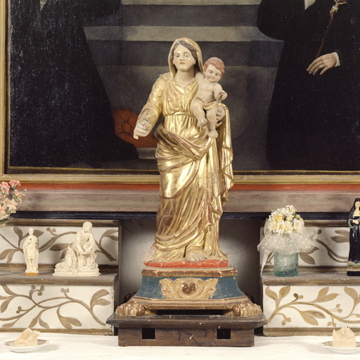 statue de procession : Vierge à l'Enfant