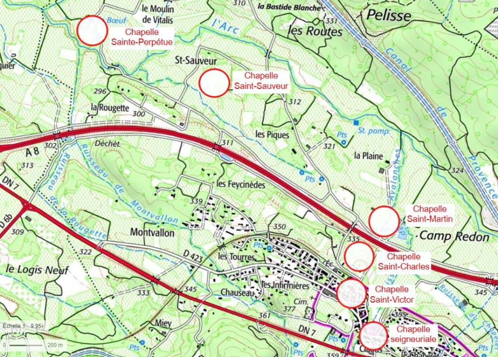 Eglises et chapelles de Pourcieux