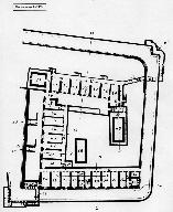 Fascicolo contenente il piano d'insieme [...] del Colle di Tenda [Document contenant le plan d'ensemble [...] du Col de Tende]. Détail : plan du sous-sol -SSC- [fort Margheria].