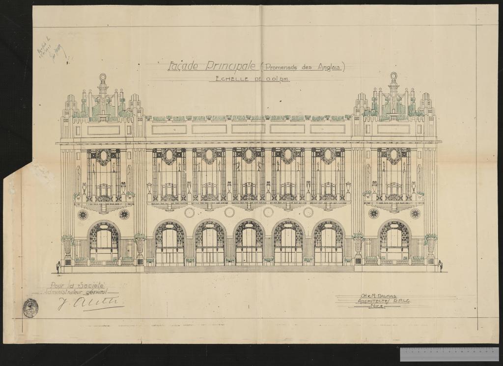 casino dit Palais de la Méditerranée, actuellement casino et hôtel de voyageurs dits Palais de la Méditerranée