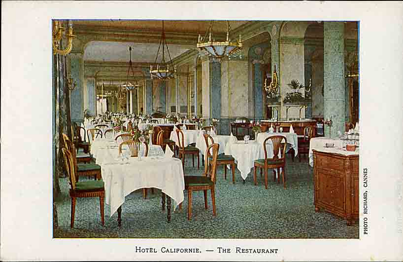 hôtel de voyageurs dit Hôtel de la Californie, puis Grand Hôtel de la Californie, actuellement Californie Palace