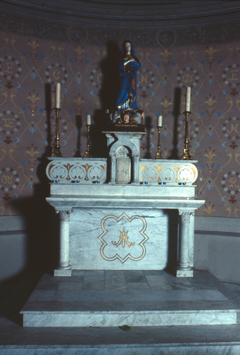 ensemble des autels de la Vierge et de saint Joseph (2 autels, 4 gradins d'autel, 2 tabernacles)