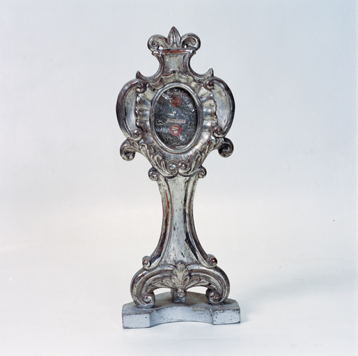 ensemble de 3 reliquaires-monstrances dits reliquaires de saint Valentin et de saint Gorgon, de saint Faustin et de saint Agapit, de saint Roti et de saint Hyacinthe