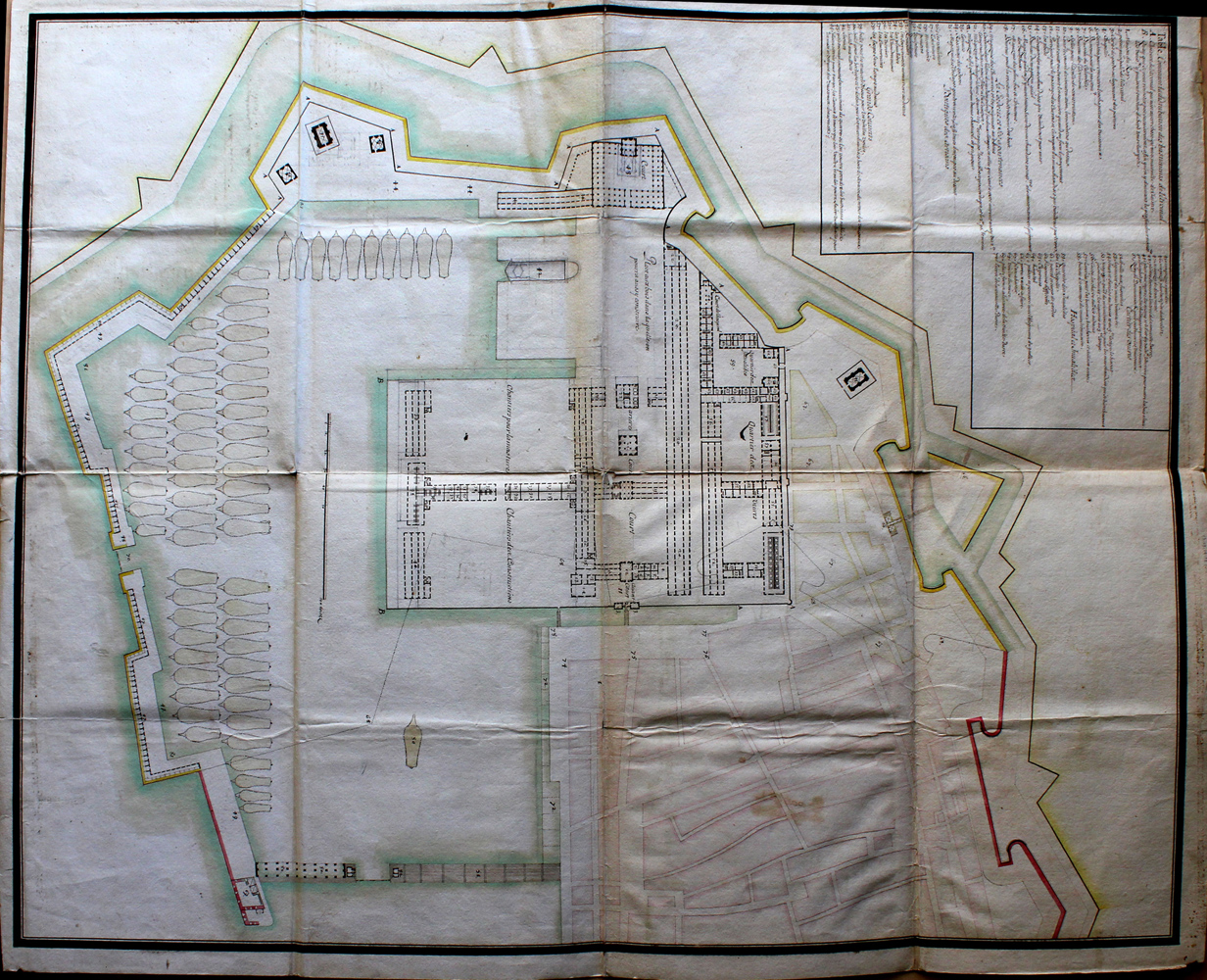 [Plan de masse du projet de l’arsenal de Toulon.] 1681
