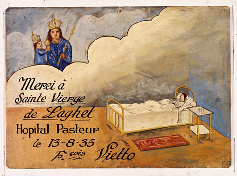 ex-voto, tableau : Demande de guérison d'un homme, François Vietto