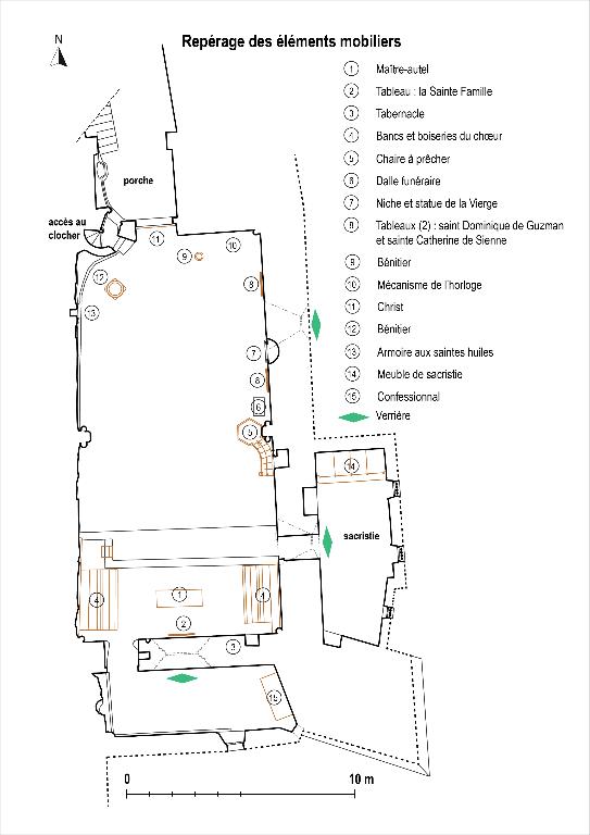 Le mobilier de l'église paroissiale Saint-Sauveur et Saint-Sixte