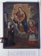 tableau : La Vierge à l'Enfant, saint Charles Borromée et sainte Claire d'Assise (?)