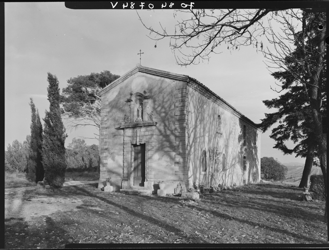 Chapelle, vue d'ensemble prise du sud-ouest.