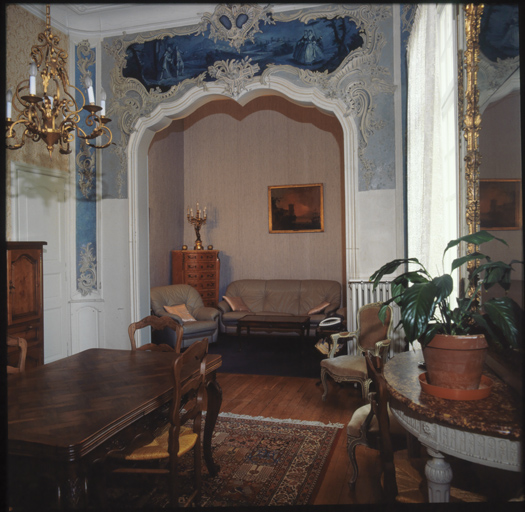 Premier étage, chambre à alcôve, vue d'ensemble de l'alcôve.