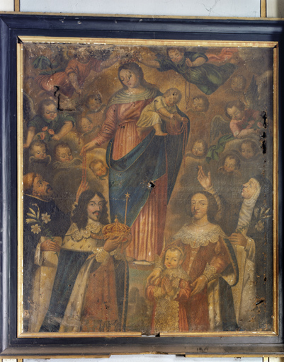 tableau : le Voeu de Louis XIII et la donation du rosaire