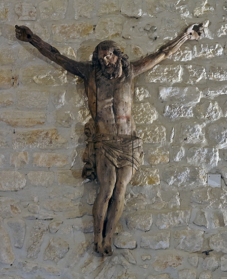 Statue (grandeur nature) : Christ en croix