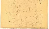 Plan de situation du secteur de la Condamine à Menton, extrait du cadastre de 1862, section E1 dite des Montis inférieurs.