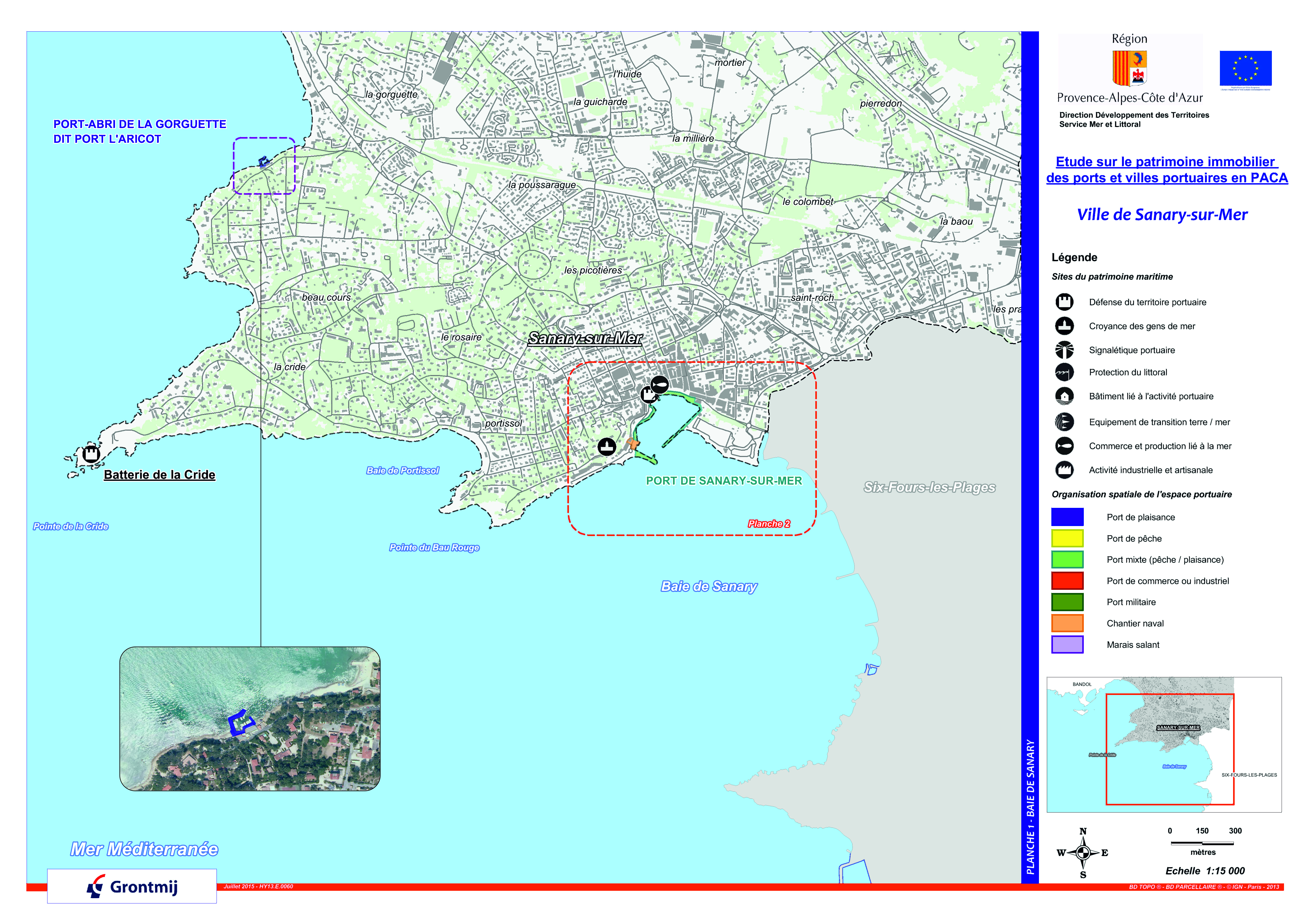 Ports et aménagements portuaires de la commune de Sanary-sur-mer