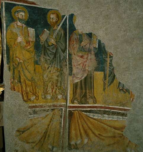 peintures monumentales : La Trinité, Les Apôtres