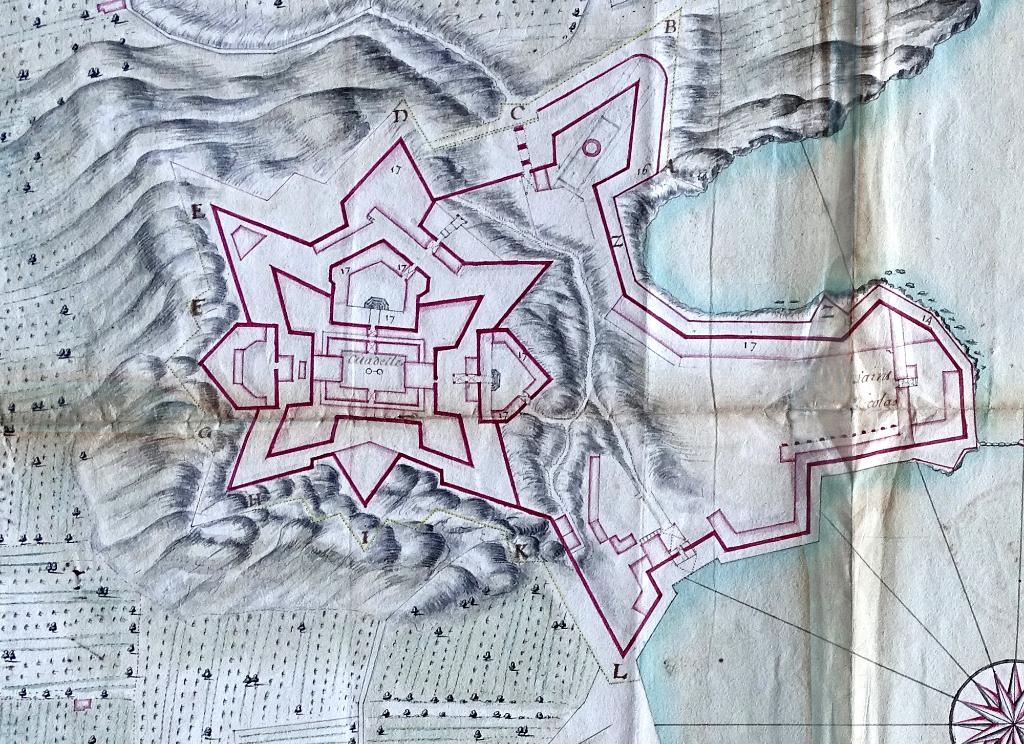 Plan de la citadelle et du fort Saint Jean, 1684.