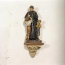 groupe sculpté (petite nature) : Saint Jean Bosco et deux enfants