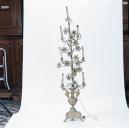 ensemble de 2 chandeliers d'autel, bouquets d'autel (N° 2)
