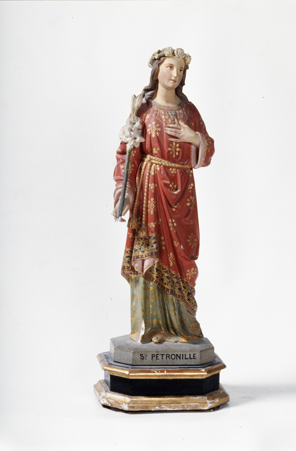 statue (petite nature) : sainte Pétronille