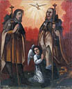 tableau : Saint Jacques le Majeur et saint Roch en pèlerins