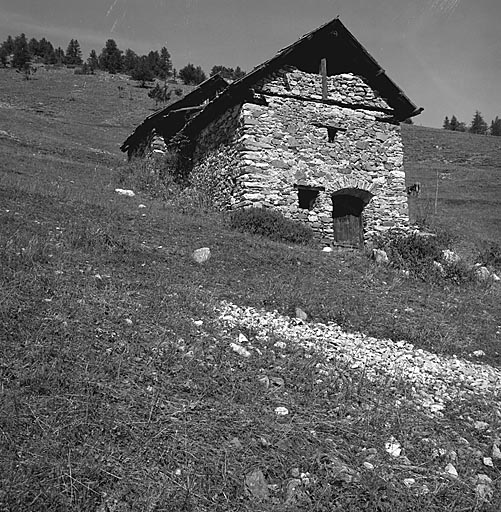 Chalet d'estive. Pignon sud.