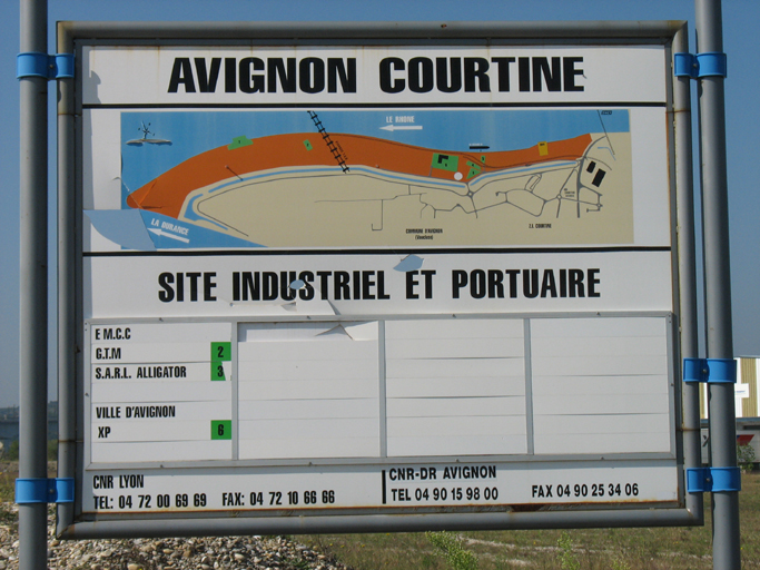 port industriel d'Avignon Courtine