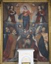 tableau d'autel : Adoration de l'hostie puis Assomption de la Vierge