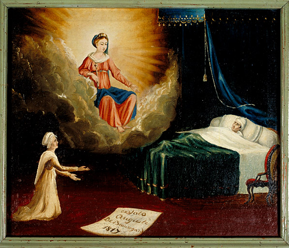 tableau, ex-voto : Demande de guérison de Auguste de Beauregard