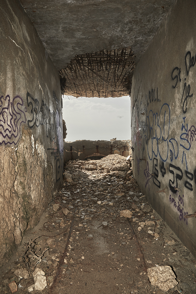 Poste photo-électrique, intérieur de l'abri de combat 