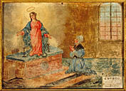 tableau, ex-voto : Femme en prière (N° 3)