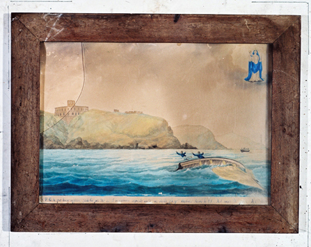 ex-voto, tableau : Naufrage d'une barque