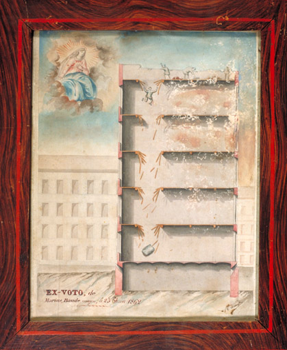 tableau, ex-voto : Chute de Marius Baude