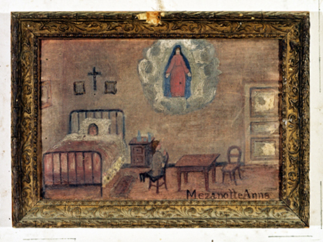 ex-voto, tableau : Demande de guérison d'une femme, Anna Mezanotte