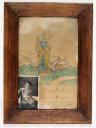 ex-voto, tableau : Sanctuaire de Notre-Dame de Laghet et portrait d'un bébé