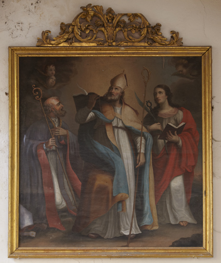 tableau : Saint Claude, saint Clair et sainte Agathe, cadre