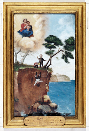 ex-voto, tableau : Chute d'un enfant tombant à la mer, Jacques Rossi