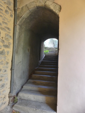 Courtine est. Passage couvert du Passet, vue de volume prise de l'est.