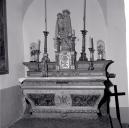 ensemble de l'autel de la Vierge (autel, 2 gradins d'autel, tabernacle)