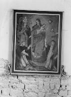 Tableau : Donation du rosaire, saint Eloi