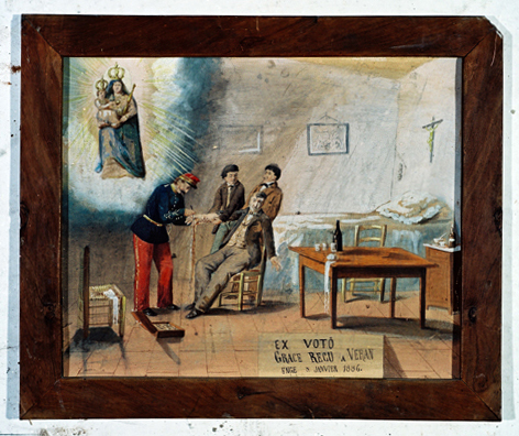 ex-voto, tableau : Opération chirurgicale, Ange Veran